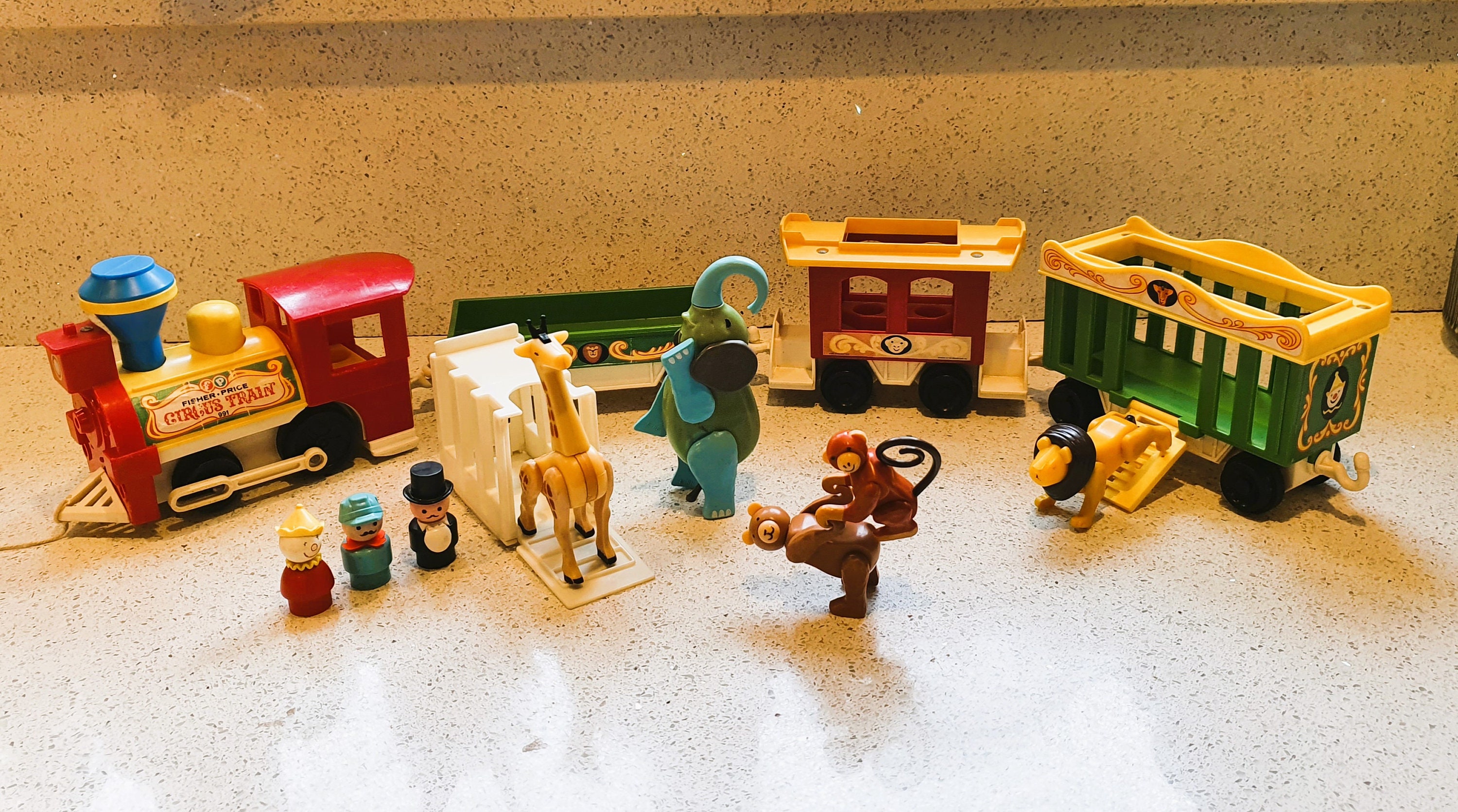 Tren de circo Fisher Price Little People Completo Original Anos 70 Tren de circo Fisher Price vintage Etsy Mexico