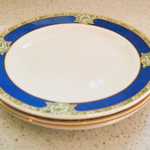 Vintage art-deco, W H Grindley-borden, 8 inch, GOODWOOD-patroon circa jaren 1930