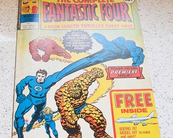 Vintage MARVEL Comics, Fantastic Four, 1961 to 1972 - Rare - Issues 1 to 10 - Stan Lee
