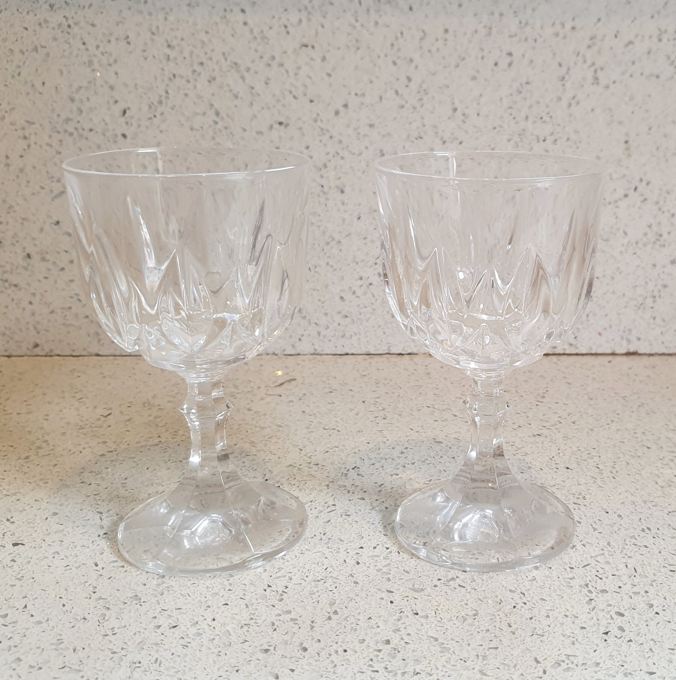 Vintage RCR Crystal Wine Glasses - Italian Royal Crystal Rock