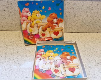 Puzzle Vintage Care Bears – kompletna i zapakowana zabawka z lat 80.