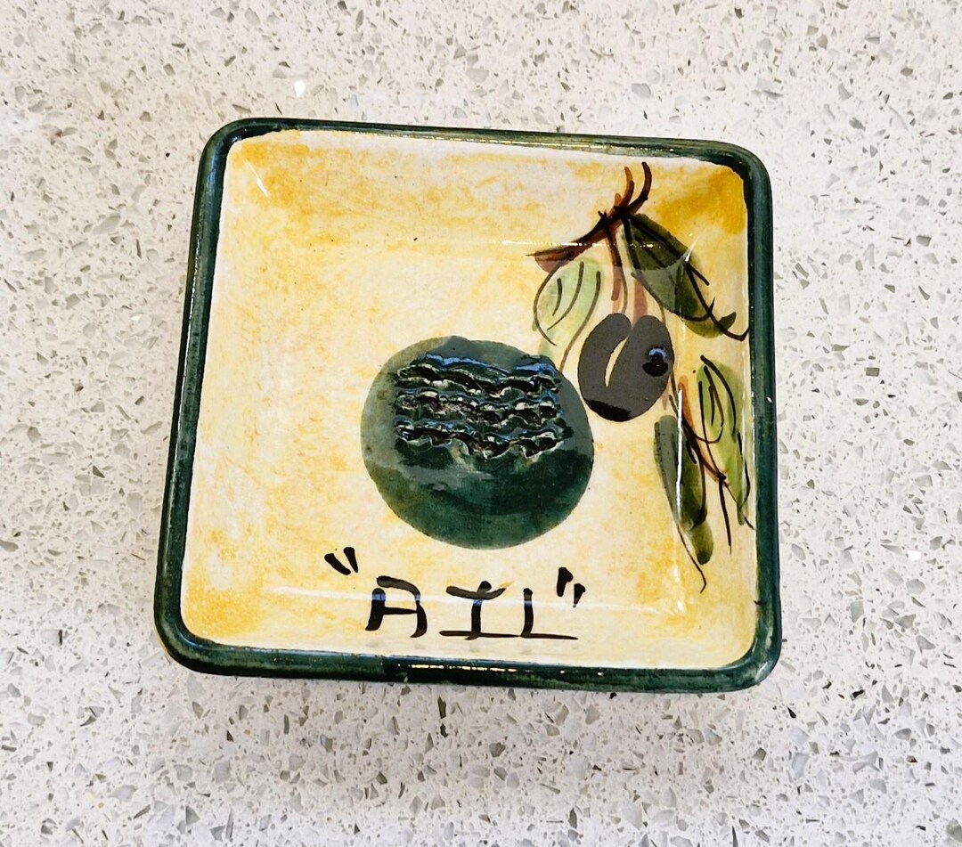 Olive Rasp Vintage French Pottery Garlic Rasp: Olive Plate Dish - Etsy