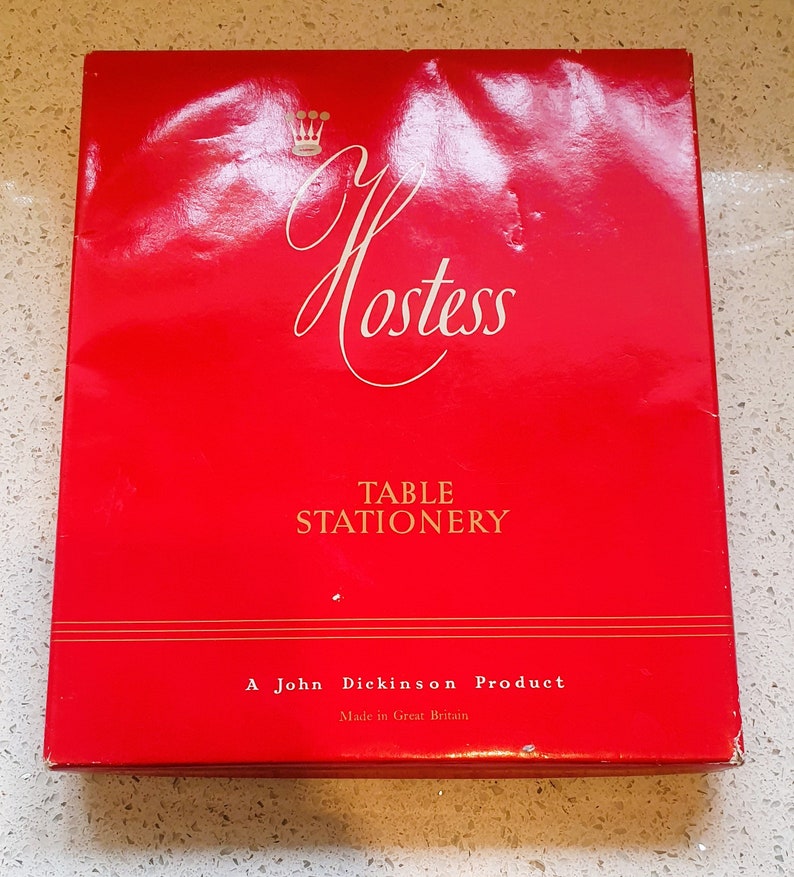 Vintage Cocktail Party, Hostess Cocktail Napkins, Table Stationary, John Dickenson, original Packaging