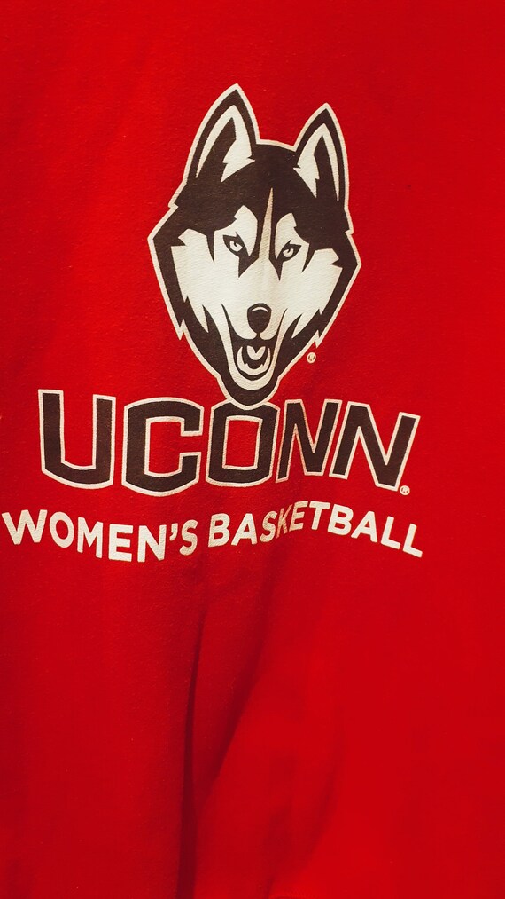 Vintage Gildan UCONN, Huskies, Basketball, Red Swe