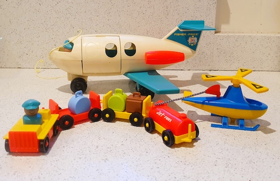 Fisher Price Airport, Plane, Helicopter, Re Fuelling Set