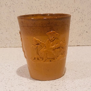 Antique, Doulton Lambeth, Stoneware Beaker, Victorian, Made in England
