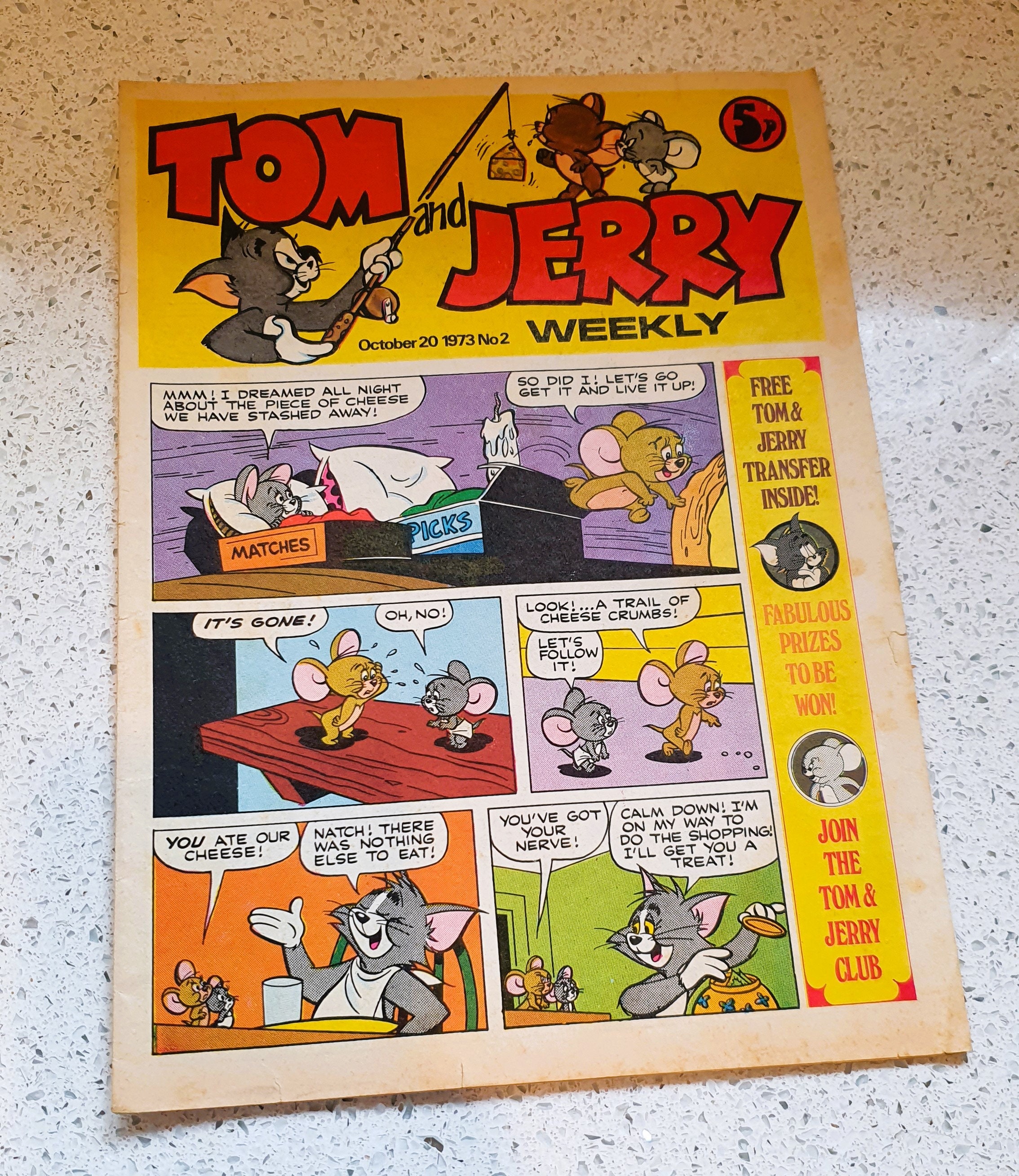 Tom and Jerry Comic, 1973, October 20, No. 2, Original - Etsy