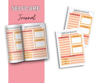 Selfcare Journal, Wellness Planner, Daily Diary, Gratitude Journal, Mental Health Notebook, Self Care Gift