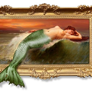 YoYo Shelly's Dive Bar Sign - "Lilava-the-Mermaid", 24" x 16"