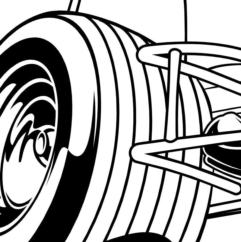 Cartoon Dirt Non Winged Sprint Race Car Highly Detailed Vector Image in ...