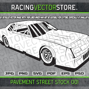 Bestrating straat stock raceauto zeer gedetailleerde vector clipartafbeelding in .svg .ai .pdf .eps .png .jpg