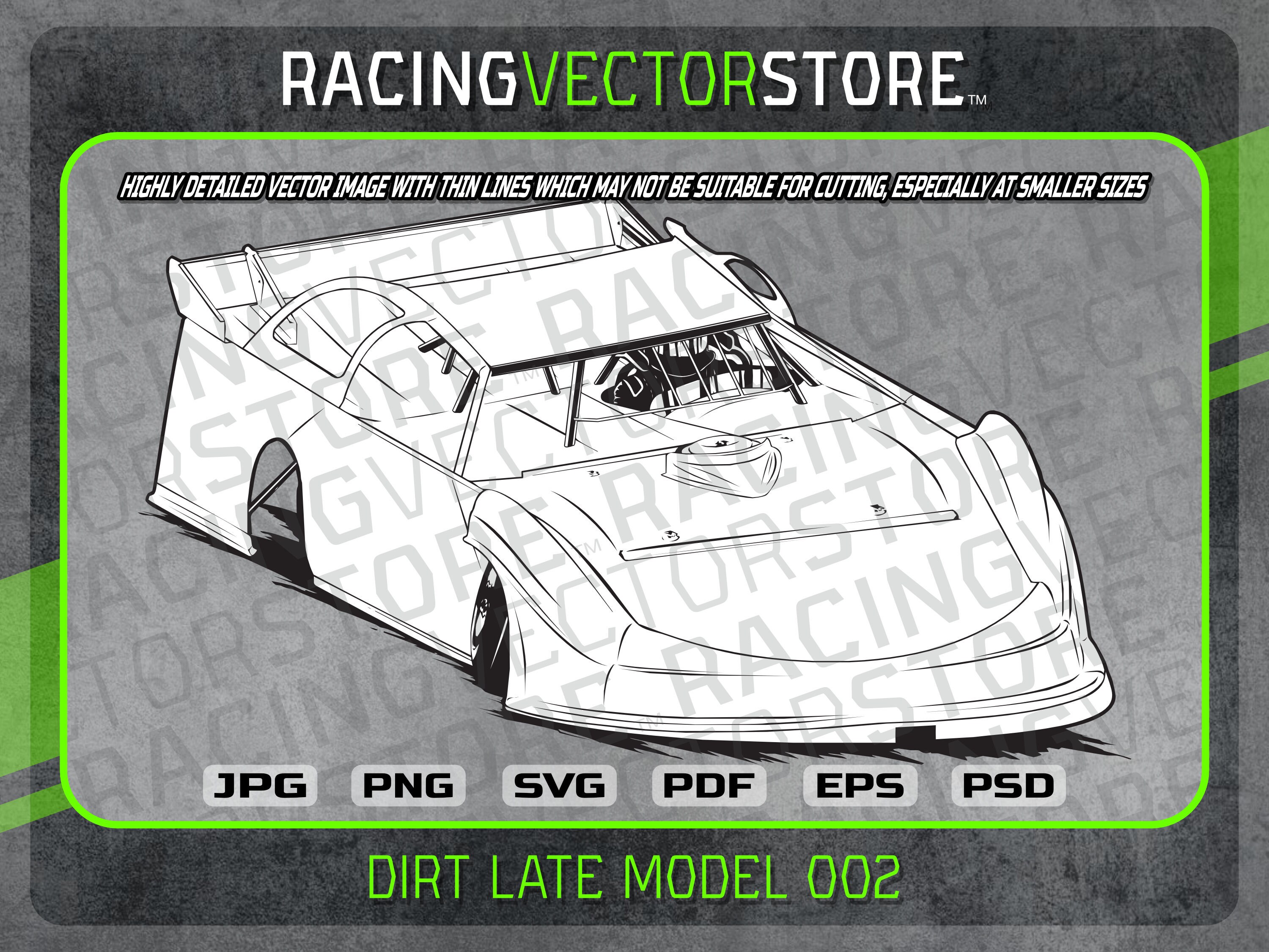 Dirt Life V1 Dirt Circle Track Racing Decal - Late Model Modified Sticker - Vinyl