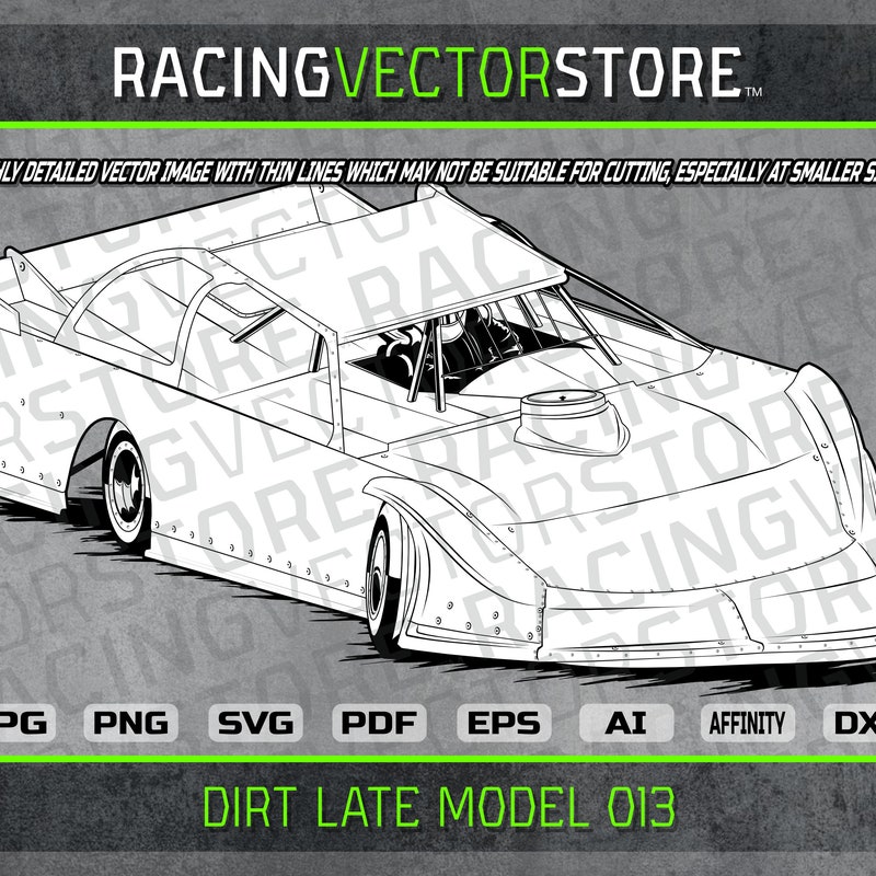 Dirt Late Model Template - Etsy