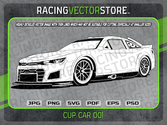 NASCAR Cup Race Car next Gen Detailed Vector Image in .svg .ai .eps .pdf  .png .jpg .psd - Etsy