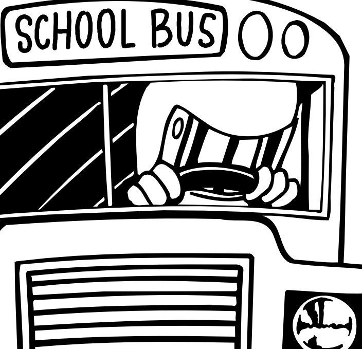 Bus Cartoon Racing Cartoon Racing School Bus Highly Detailed Vector Clipart Image in .svg ...