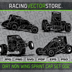 Sprint car dirt race car clipart images in .svg .ai .eps .png .jpg .pdf .dxf .affinity