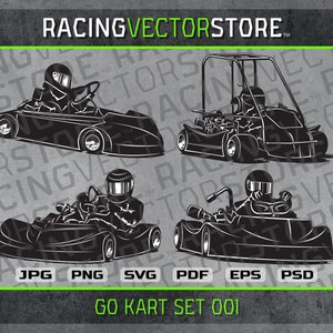 Go Kart Rennrad Vektor Clipart Bilder in .svg .ai .eps .png .jpg .pdf .dxf .affinity