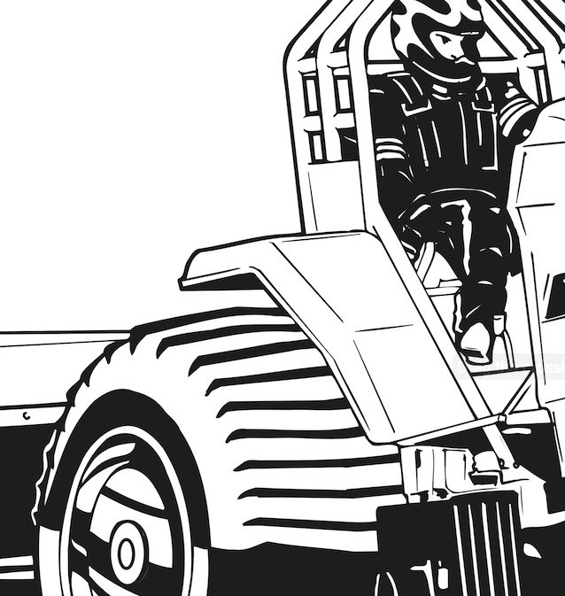 Pulling Tractor Highly Detailed Vector Image in .svg .eps .pdf .png