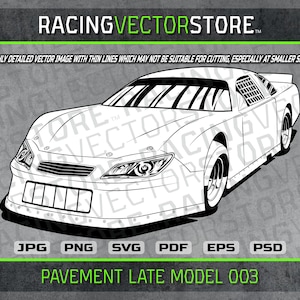 Pavementt late model highly detailed image in .svg .ai .eps .pdf .png .jpg .psd
