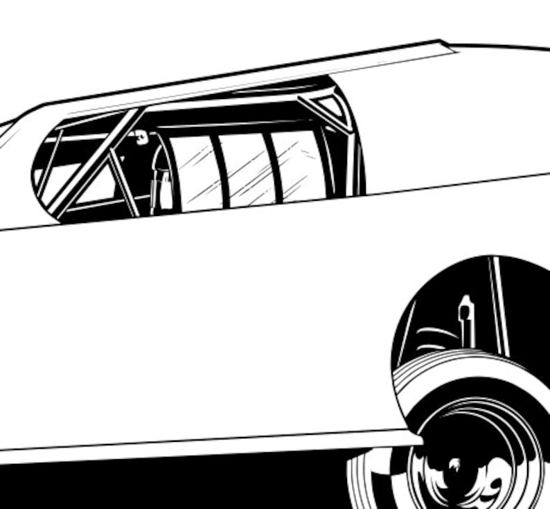 Dirt Track Modified Race Car Highly Detailed Image in .svg .ai .eps ...