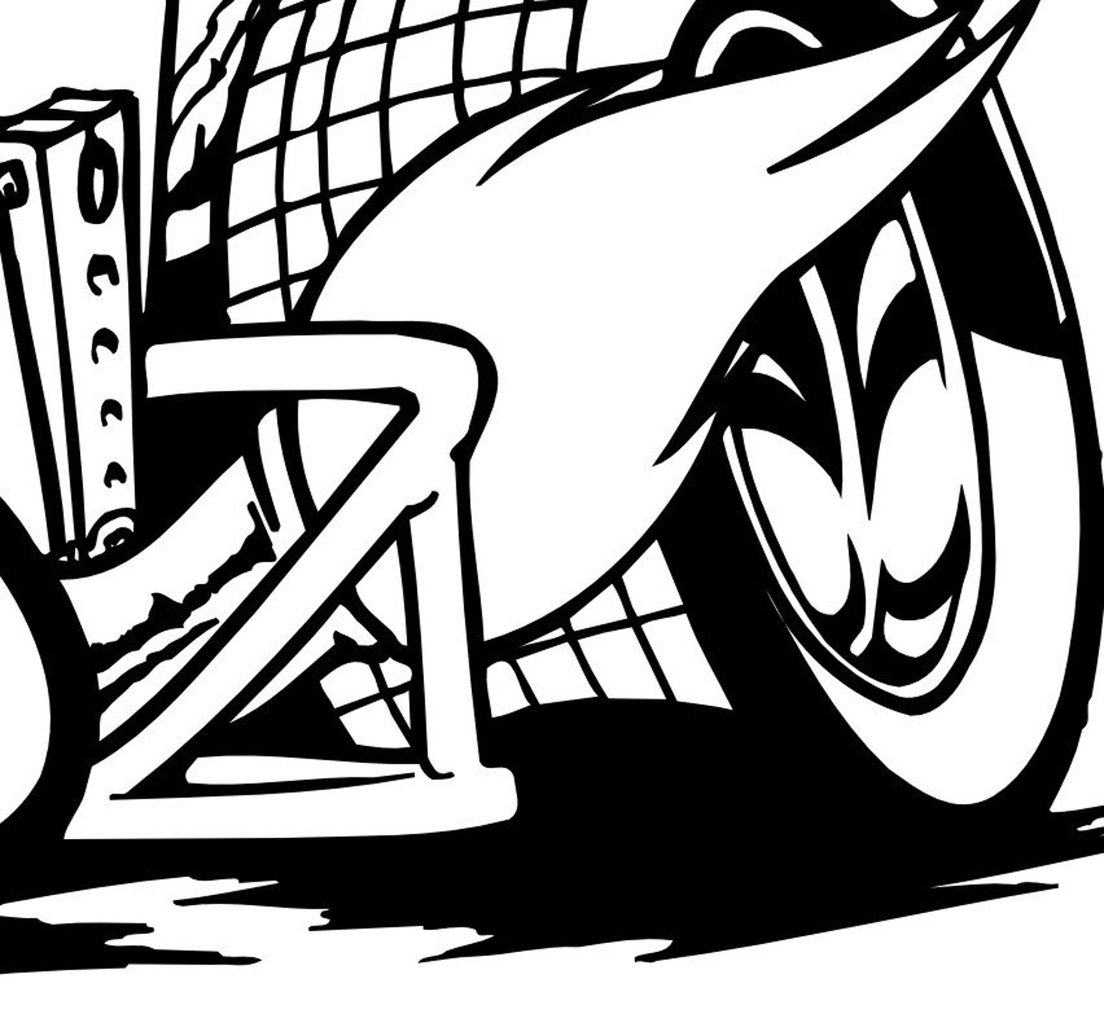 Cartoon Dirt Winged Sprint Race Car Highly Detailed Vector Image in ...
