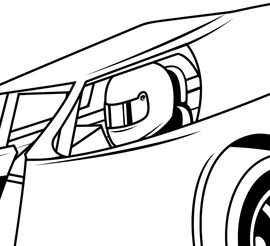 Car Cartoon Modified Cartoon Dirt Modified Race Car Highly Detailed Vector Clip Art Image in ...