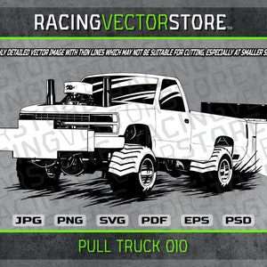Pulling truck highly detailed vector clipart image in .svg .eps .pdf .png .jpg .psd & affinity