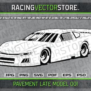 Bestrating laat model raceauto zeer gedetailleerde vectorafbeelding in .svg .ai .pdf .eps .png .jpg