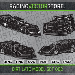 late model dirt race car image in svg ai eps pdf png jpg