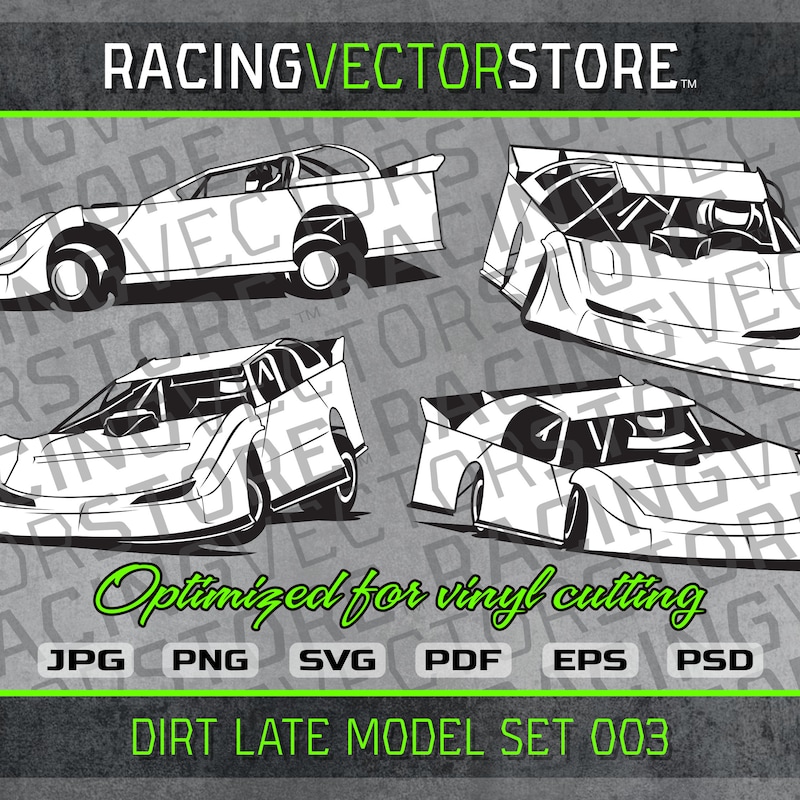 Dirt Late Model Template - Etsy