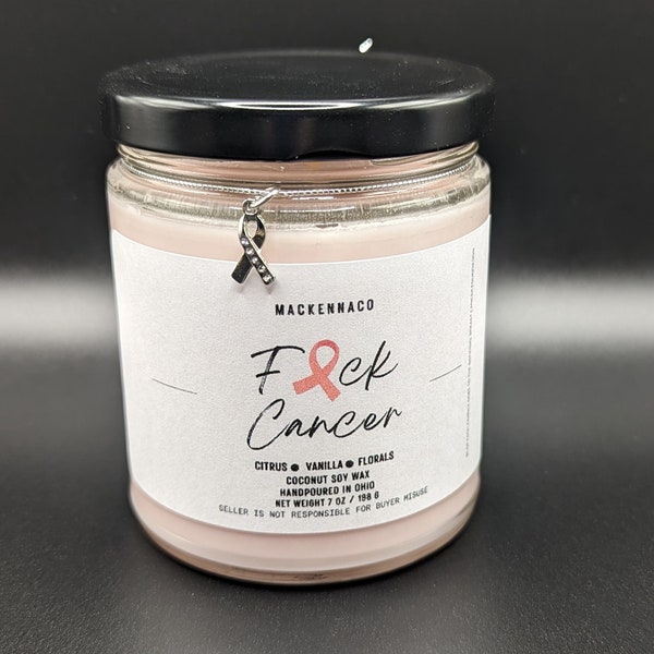 Fck Cancer Pink Sands Coconut Soy Candle