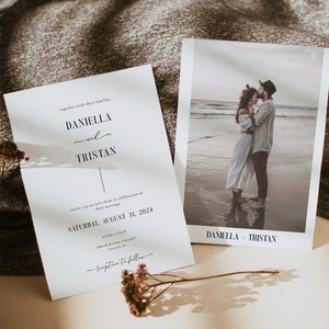 Simple Wedding Invitation Template | Editable Wedding Invite | Simple Wedding Invitations | Printable Wedding Invitation | Instant Download