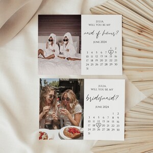 Minimalist Bridesmaid Proposal Card | Modern Will You Be My Bridesmaid | Maid of Honor Proposal | Boho Bridesmaid Proposal | Editable