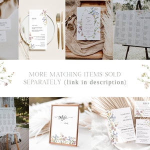 MILLIA Wildflower Save The Date Template Boho Save Our Date Floral Save The Date Template Editable & Printable Save The Date Invite image 6