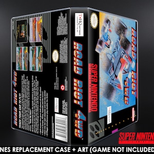 Road Riot 4WD - SNES Horizontal Case - No Game - Replacement Storage Case & Box Art