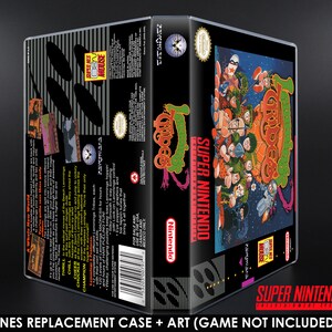 Lemmings 2 The Tribes - SNES Horizontal Case - No Game - Replacement Storage Case & Box Art