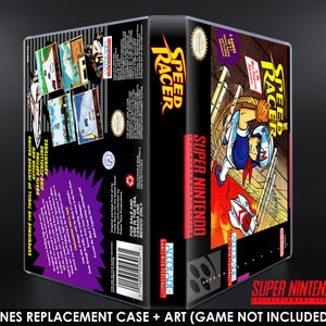 Speed Racer - SNES Horizontal Case - No Game - Replacement Storage Case & Box Art