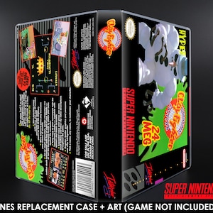 Clayfighter Tournament Edition - SNES Horizontal Case - No Game - Replacement Storage Case & Box Art