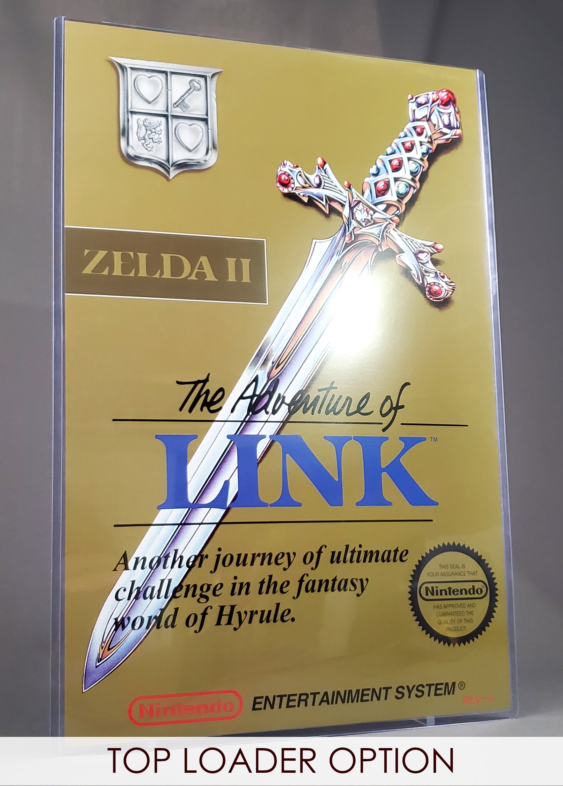 The Legend of Zelda Retro Style Poster NES Link and Zelda