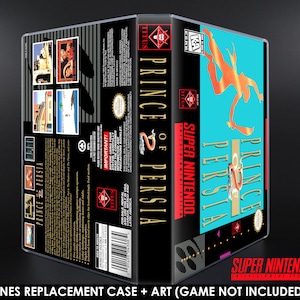 Prince of Persia 2 - SNES Horizontal Case - No Game - Replacement Storage Case & Box Art