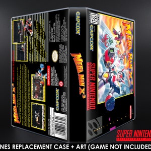 Mega Man X3 - SNES Horizontal Case - No Game - Replacement Storage Case & Box Art