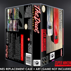 Test Drive II 2 The Duel - SNES Horizontal Case - No Game - Replacement Storage Case & Box Art