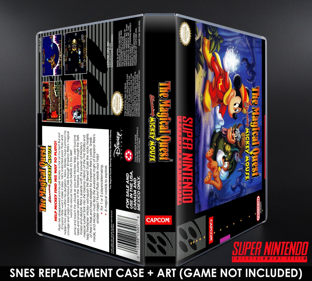 The Magical Quest Starring Mickey Mouse - SNES - No Game - Horizontal ...