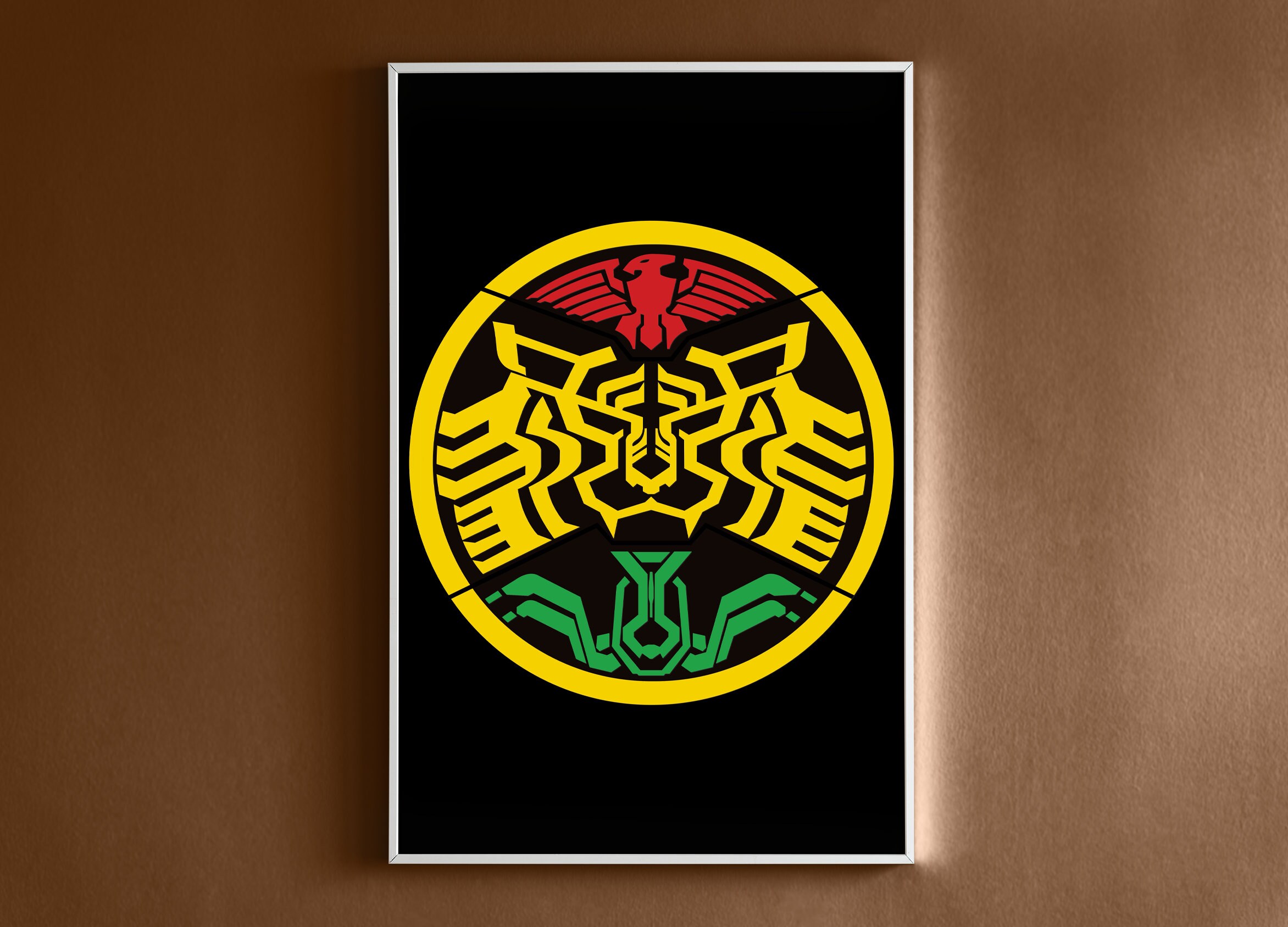 Kamen Rider OOO Tatoba Combo Póster 11 x 17 \, image size:2344x1688