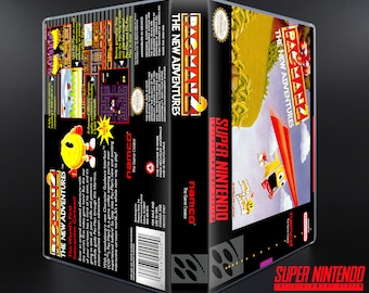 Pac-Man 2 - SNES Horizontal Case - No Game - Replacement Storage Case & Box Art