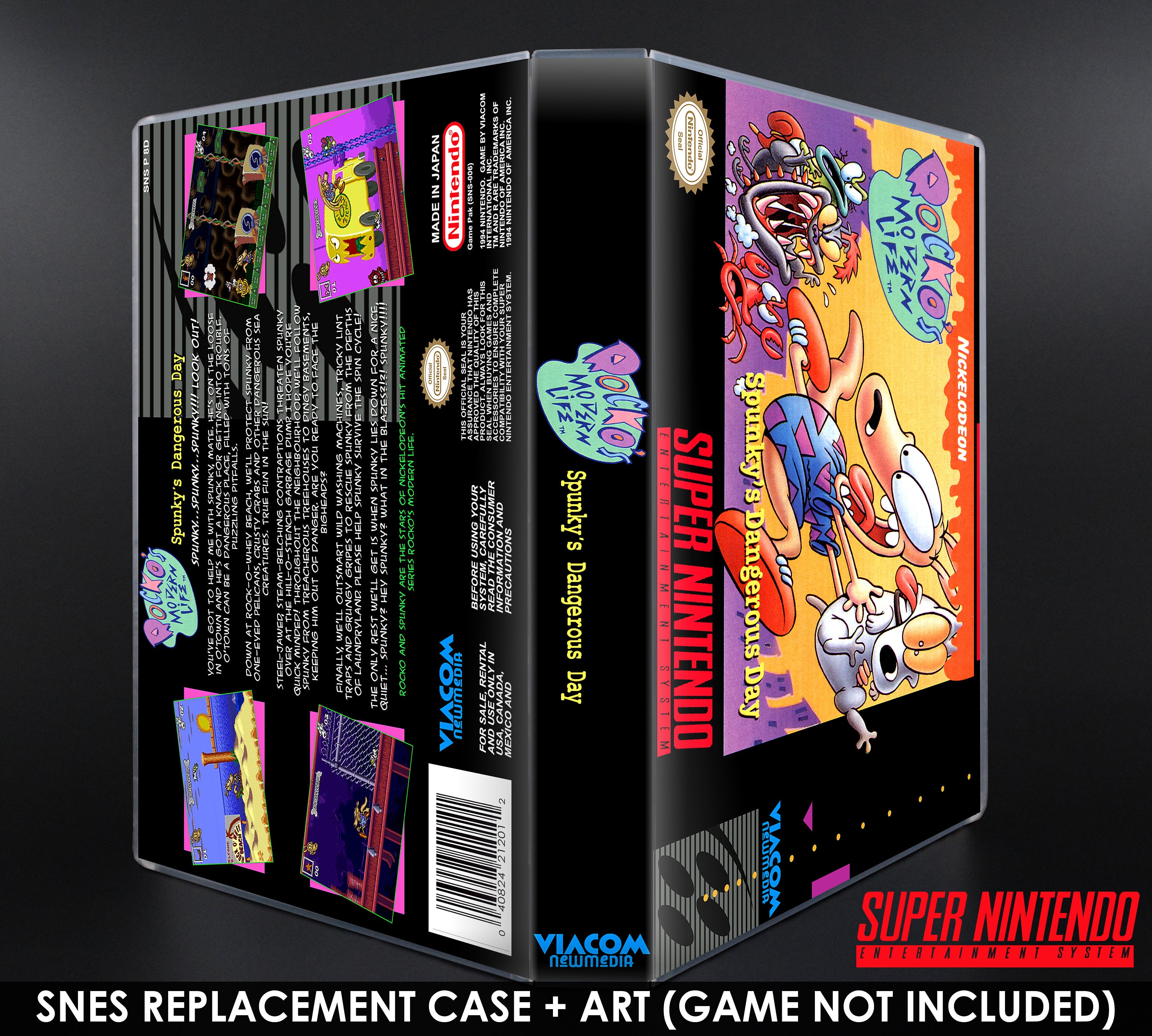 Rocko's Modern Life Spunky's Dangerous Day - SNES Horizontal