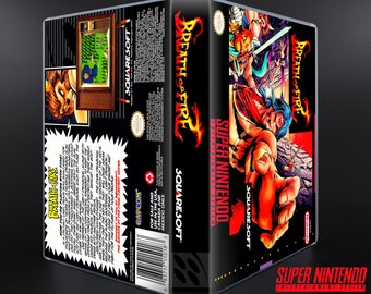 Breath of Fire - SNES Horizontal Case - No Game - Replacement Storage Case & Box Art