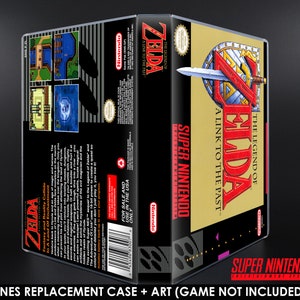 The Legend of Zelda A Link to the Past - SNES - No Game - Horizontal Replacement Game Storage Case & Box Art