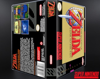 The Legend of Zelda A Link to the Past - SNES - No Game - Horizontal Replacement Game Storage Case & Box Art