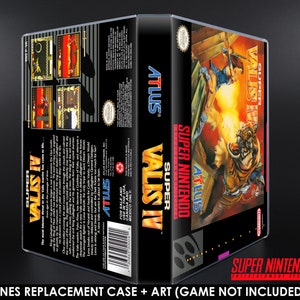 Super Valis IV 4 - SNES Horizontal Case - No Game - Replacement Storage Case & Box Art